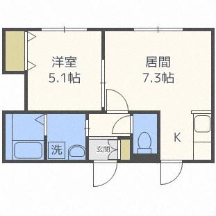 GLASS N21　グラスN21の物件間取画像