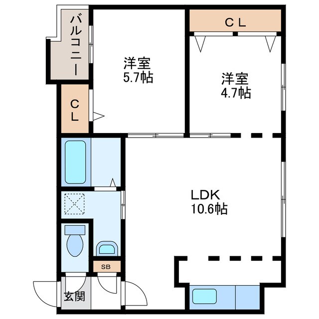 Norte15　ノルテ15の物件間取画像