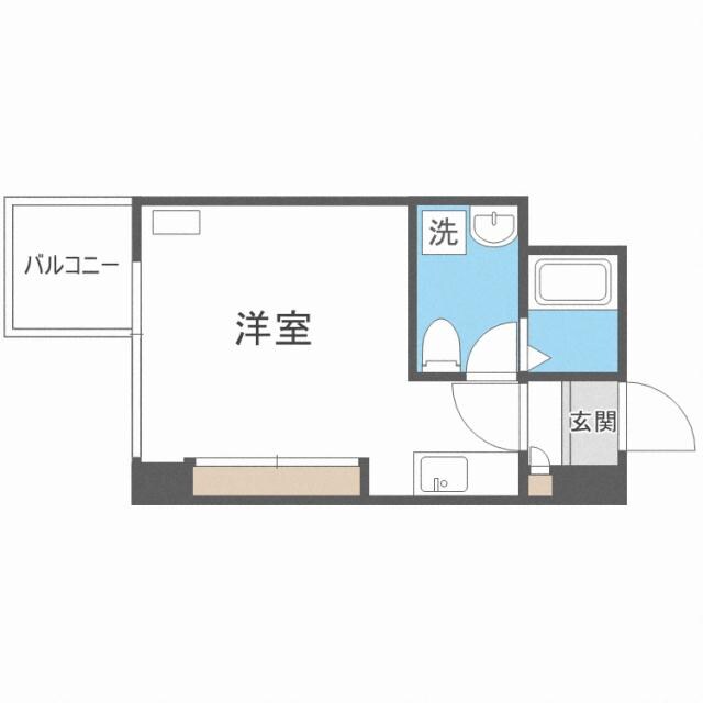 プライマル札幌北18条の物件間取画像