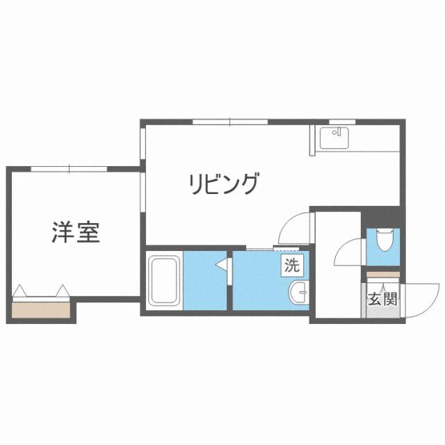 プールオムN10の物件間取画像