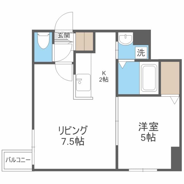 KレジデンスN23の物件間取画像