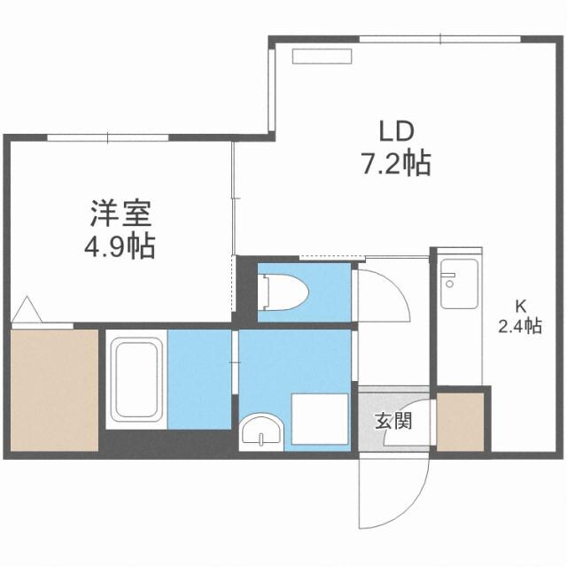 Fran北6条の物件間取画像