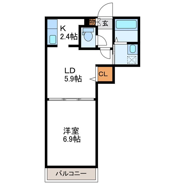 シャルル壱番館の物件間取画像