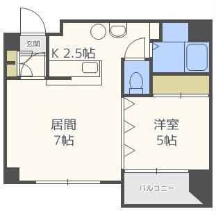 パレス154の物件間取画像