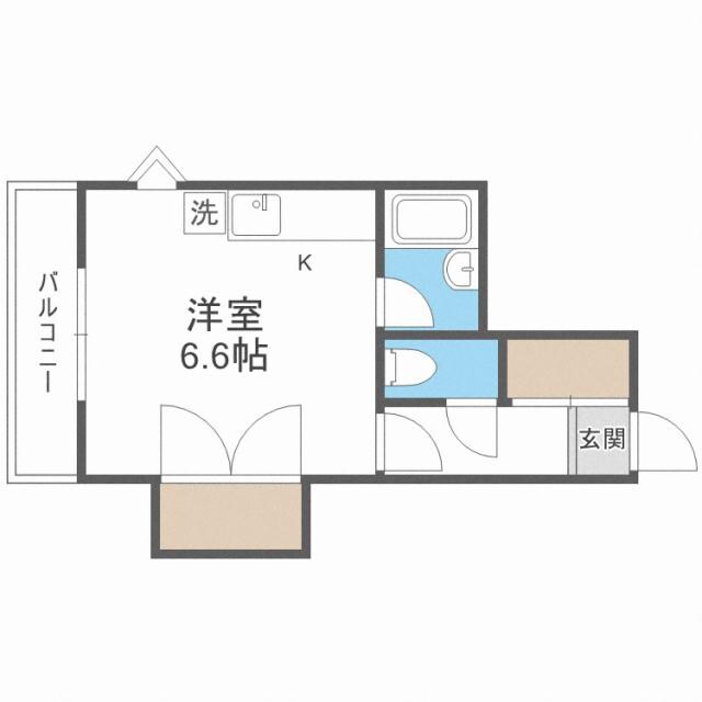 ノースランド北１９条の物件間取画像