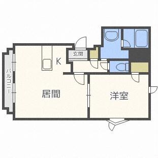 セブレ北27条の物件間取画像