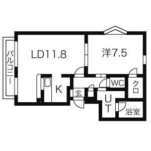 セブレ北27条の物件間取画像