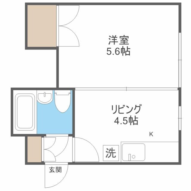 第５青雲荘の物件間取画像