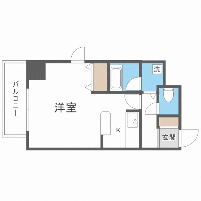 フェリスカーサN20の物件間取画像