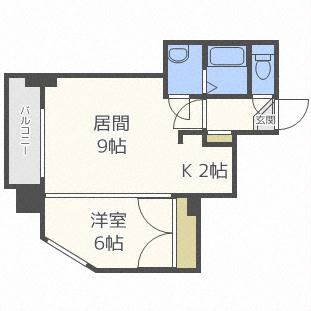 ローザス23の物件間取画像