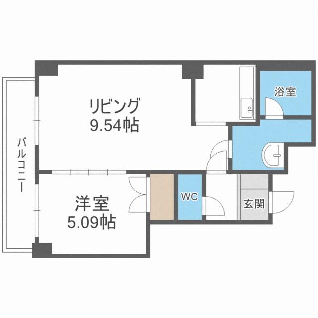 ローザス23の物件間取画像