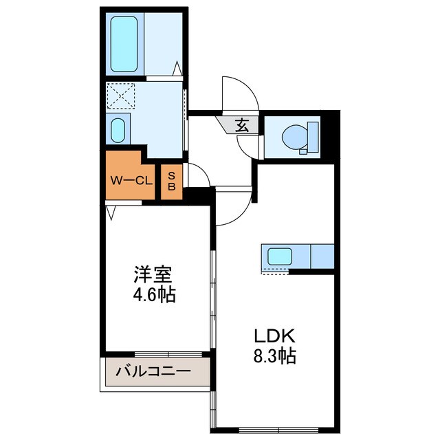ミカーサ13の物件間取画像