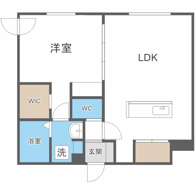 R-fino札幌桑園の物件間取画像