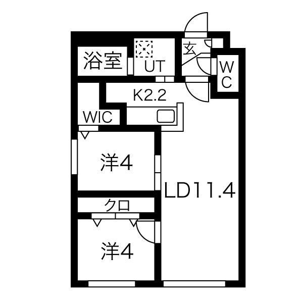 シティレジデンス北30条の物件間取画像