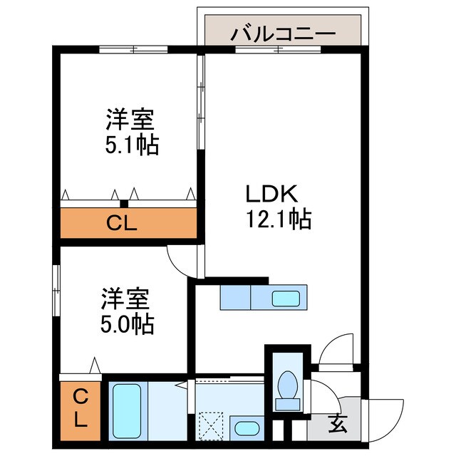 Encore北27条　アンコール北27条の物件間取画像