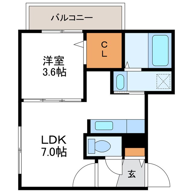 Blanc Bonheur Soen　ブランボヌール桑園の物件間取画像