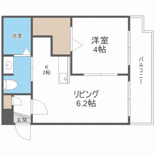 VILLAGE北大通壱番館　ヴィレッジ北大通壱番館の物件間取画像
