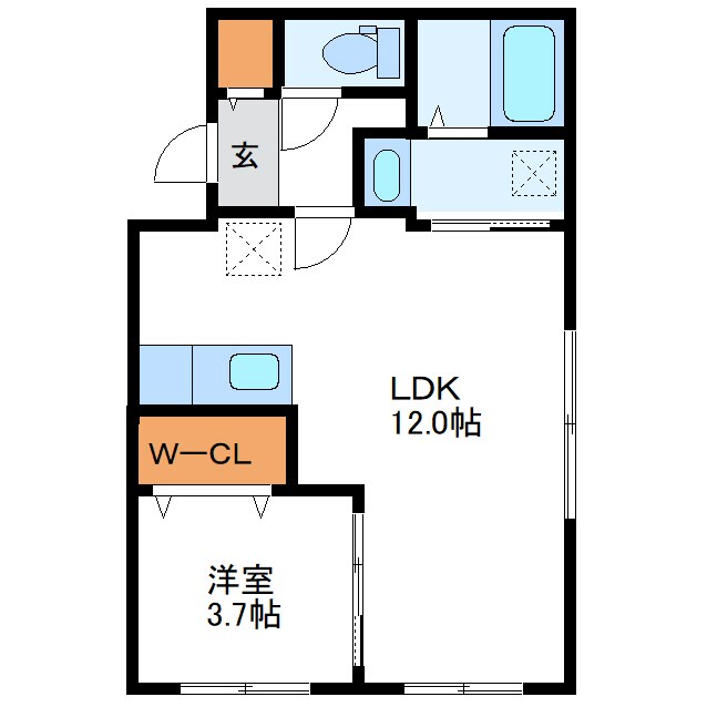 Victoire麻生　ヴィクトワール麻生の物件間取画像