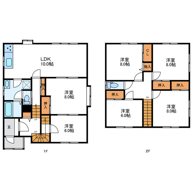 北区北19条西3丁目　賃貸戸建ての物件間取画像