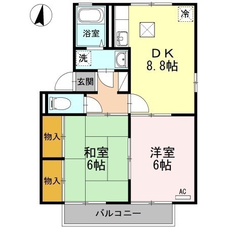 ロイヤルパレス新倉　B棟の物件間取画像