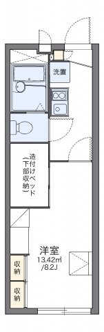 レオパレスＳｕｎｎｙＨｏｍｅｓの物件間取画像