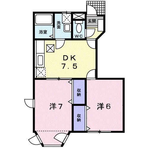 パープルメゾンの物件間取画像