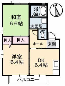 メテオール　　Ａ棟の物件間取画像