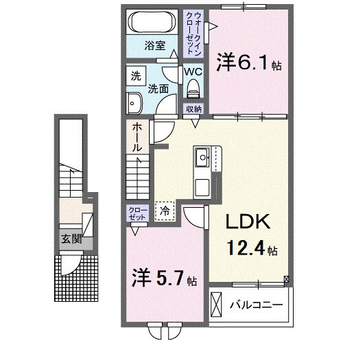 アイリス　パディの物件間取画像