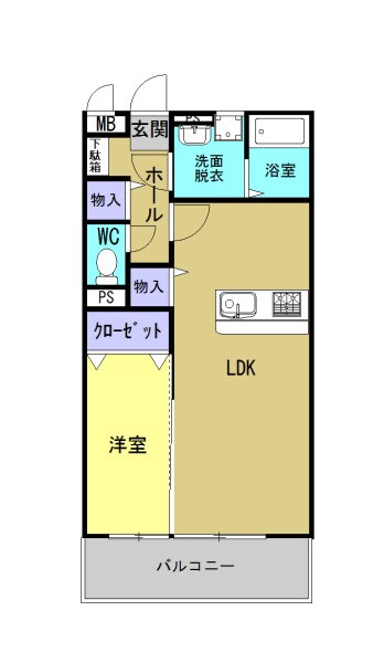 東総社駅 徒歩14分 1階の物件間取画像