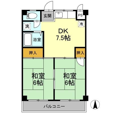 えきまえマンションの物件間取画像