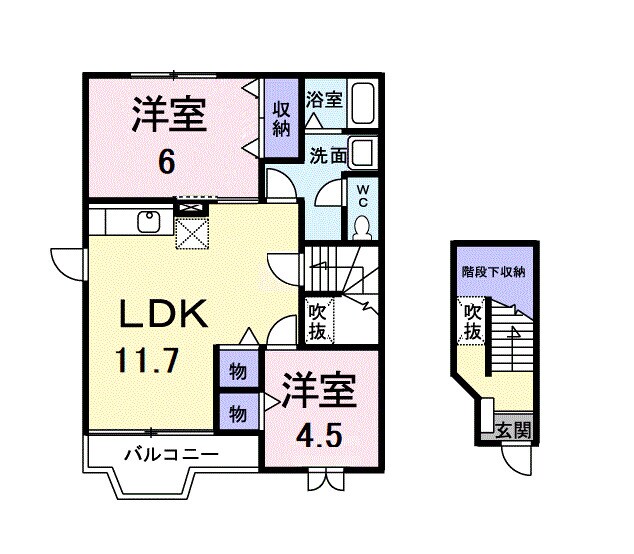 フォルム恵喜の物件間取画像