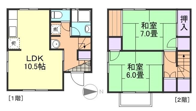 サンルイ勇崎の物件間取画像