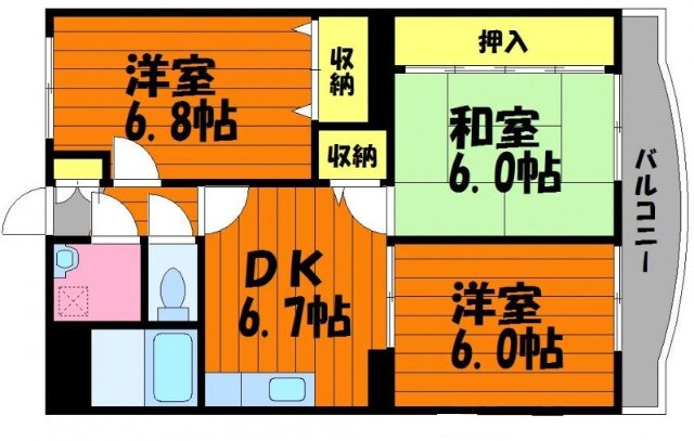 モンルポの物件間取画像