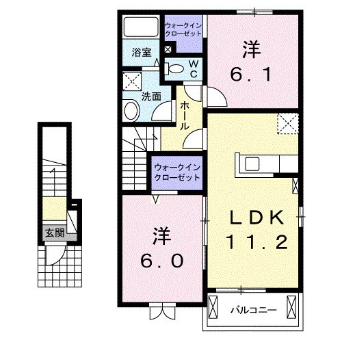 シェモアＡの物件間取画像