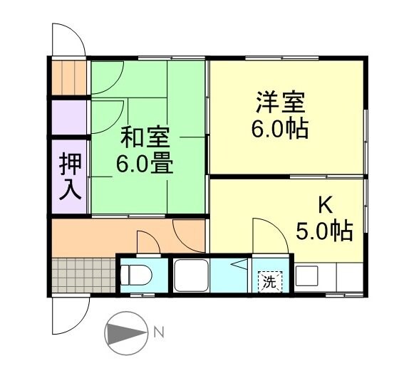 金森アパートの物件間取画像