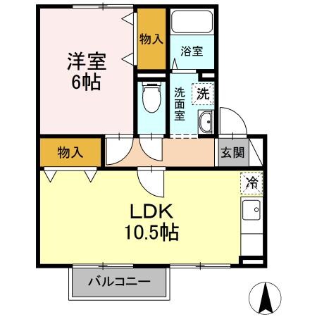 メゾン･ド･セジュール　A棟の物件間取画像