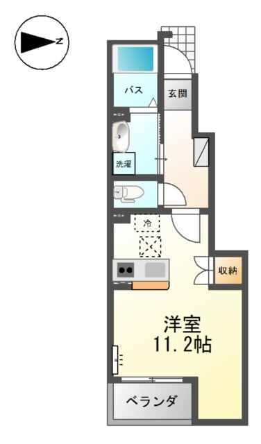 パーシモンＫの物件間取画像