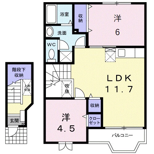 レベーチェの物件間取画像