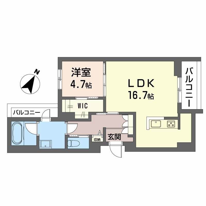 シャーメゾン　シティ　ルイーレの物件間取画像