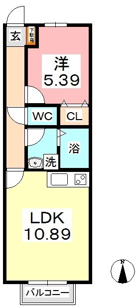 クレモンポイント　Ｂの物件間取画像