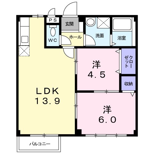 エルディムシャルマンＣの物件間取画像