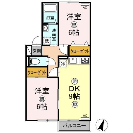 セジュールステア　A棟の物件間取画像