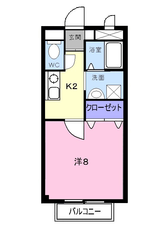 天神ヒルズＢの物件間取画像