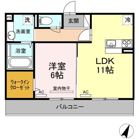 アコール　ジェンテ　A棟の物件間取画像