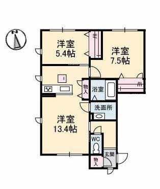 ベルブランシュの物件間取画像