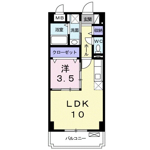 フューチャーＫⅠの物件間取画像