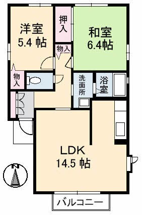 エスペランサ　C棟の物件間取画像