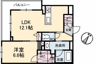 アベニール千鶴の物件間取画像