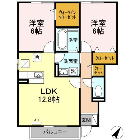 アドラブール　B棟の物件間取画像