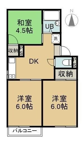 プレジール中原の物件間取画像